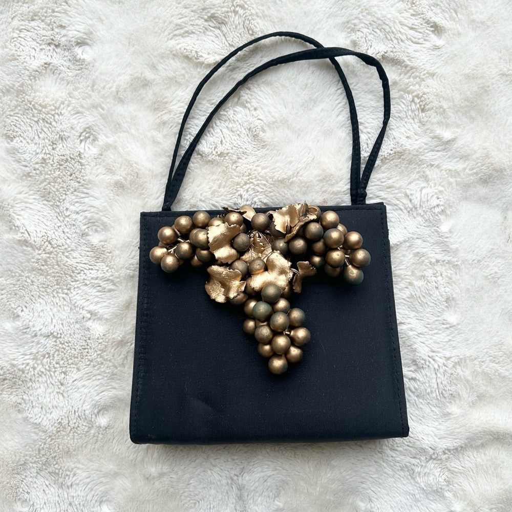 VTG Satin Goddess Grapes Mini Bag